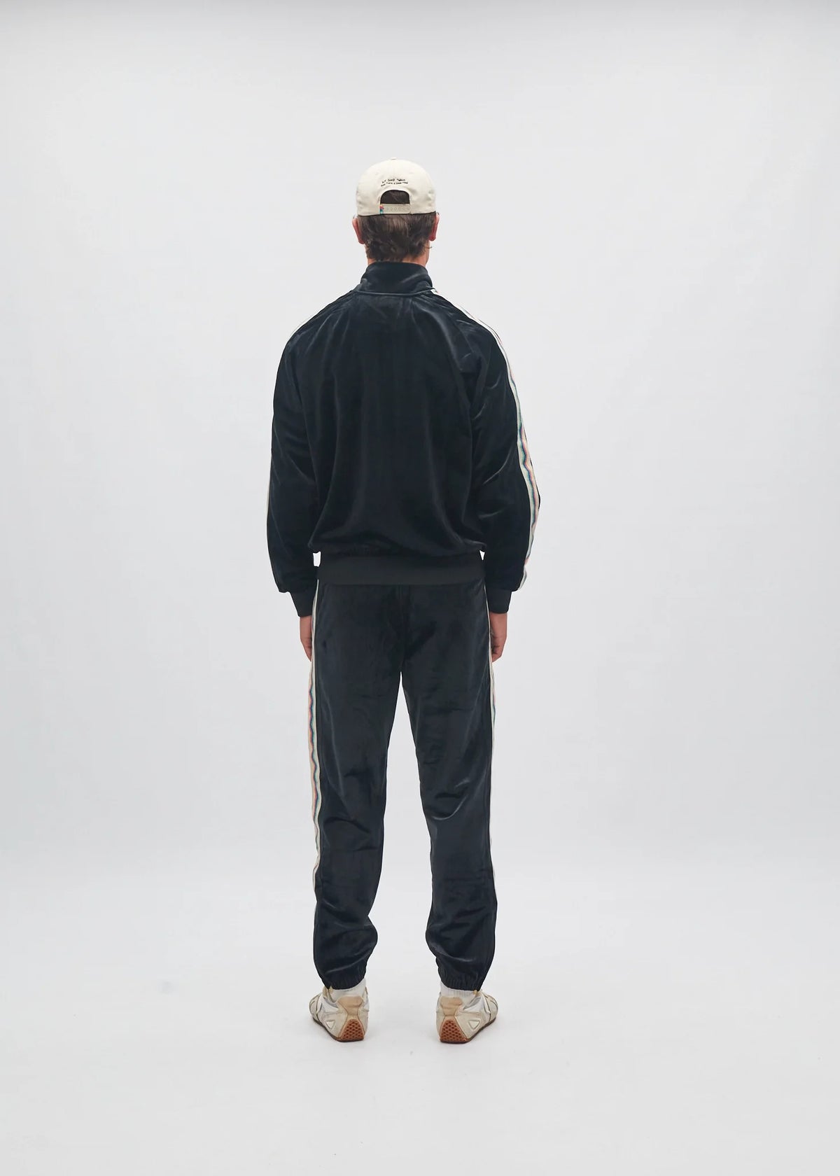 Velour zipper