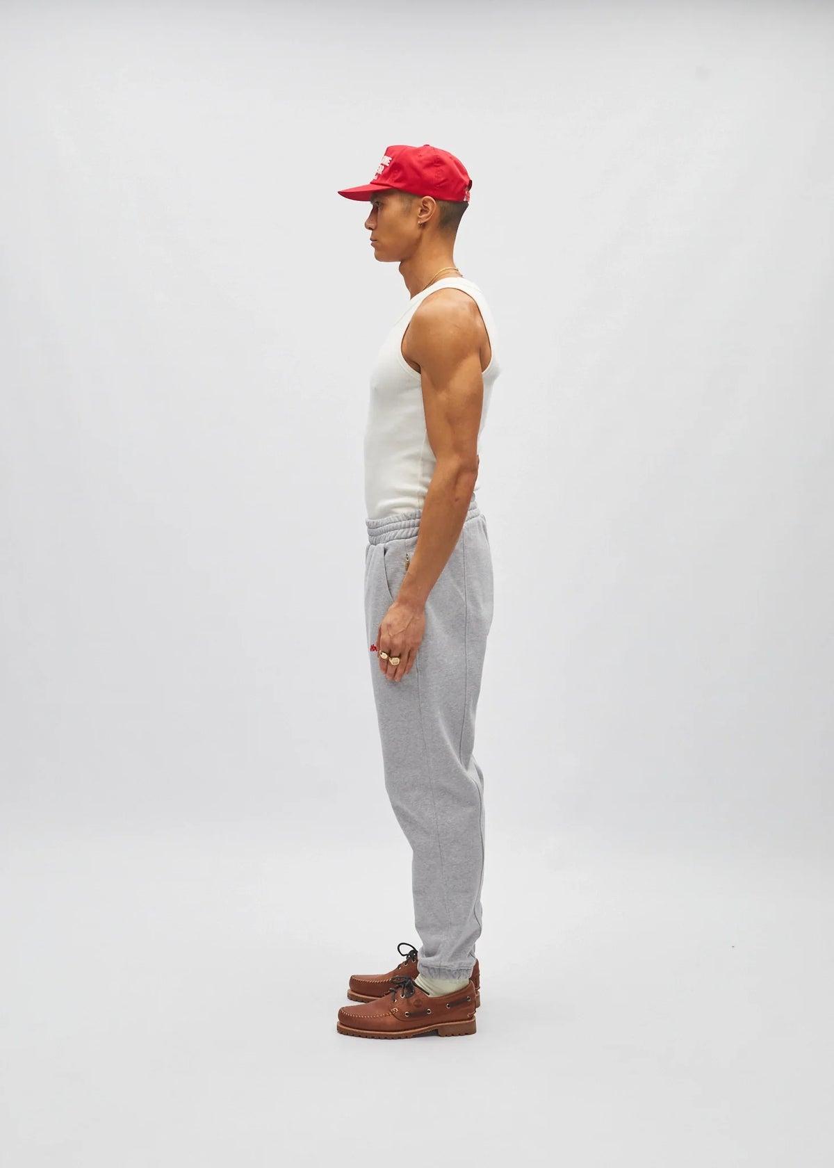 Cursive track pant