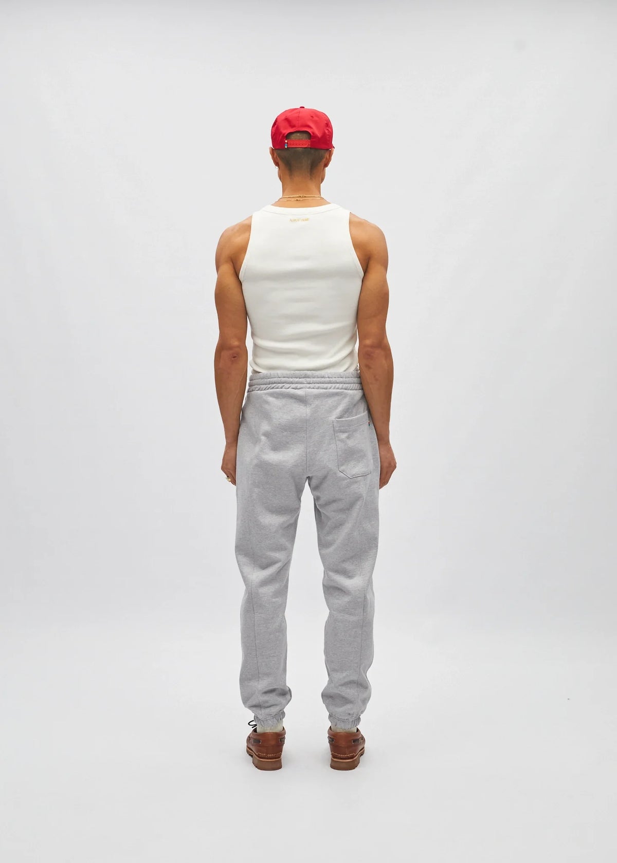 Cursive track pant