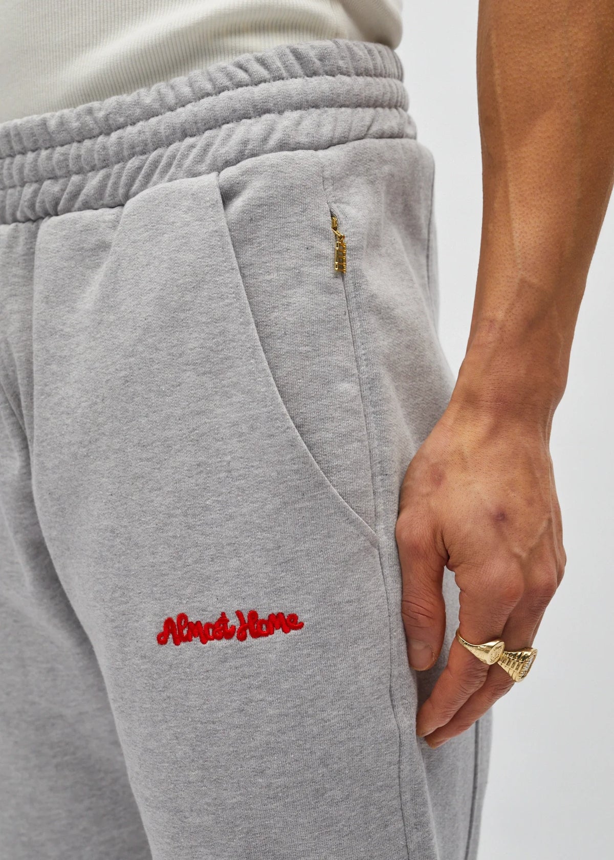 Cursive track pant